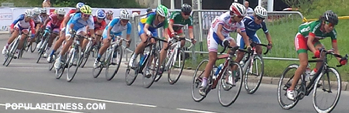 Women's cycling road race at 2015 Toronto Pan Am Games. Photo by popular fitness.