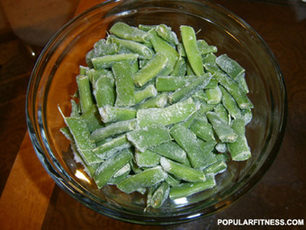 frozen green beens  - photo by popular fitness