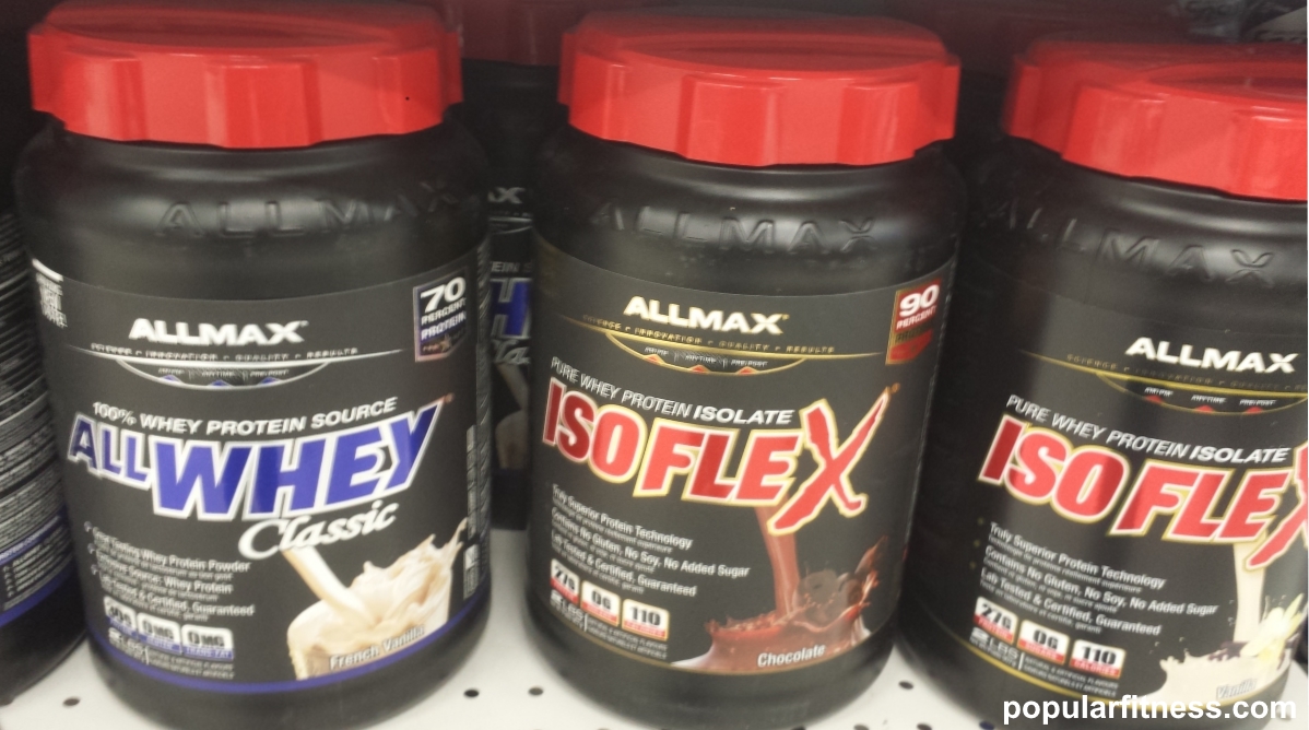 Protein powder supplements from Allmax