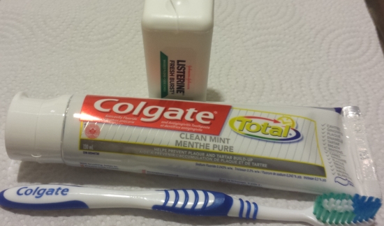 Toothpaste, tooth brush, dental floss for clean and healthy teeth - photo by popular fitness
