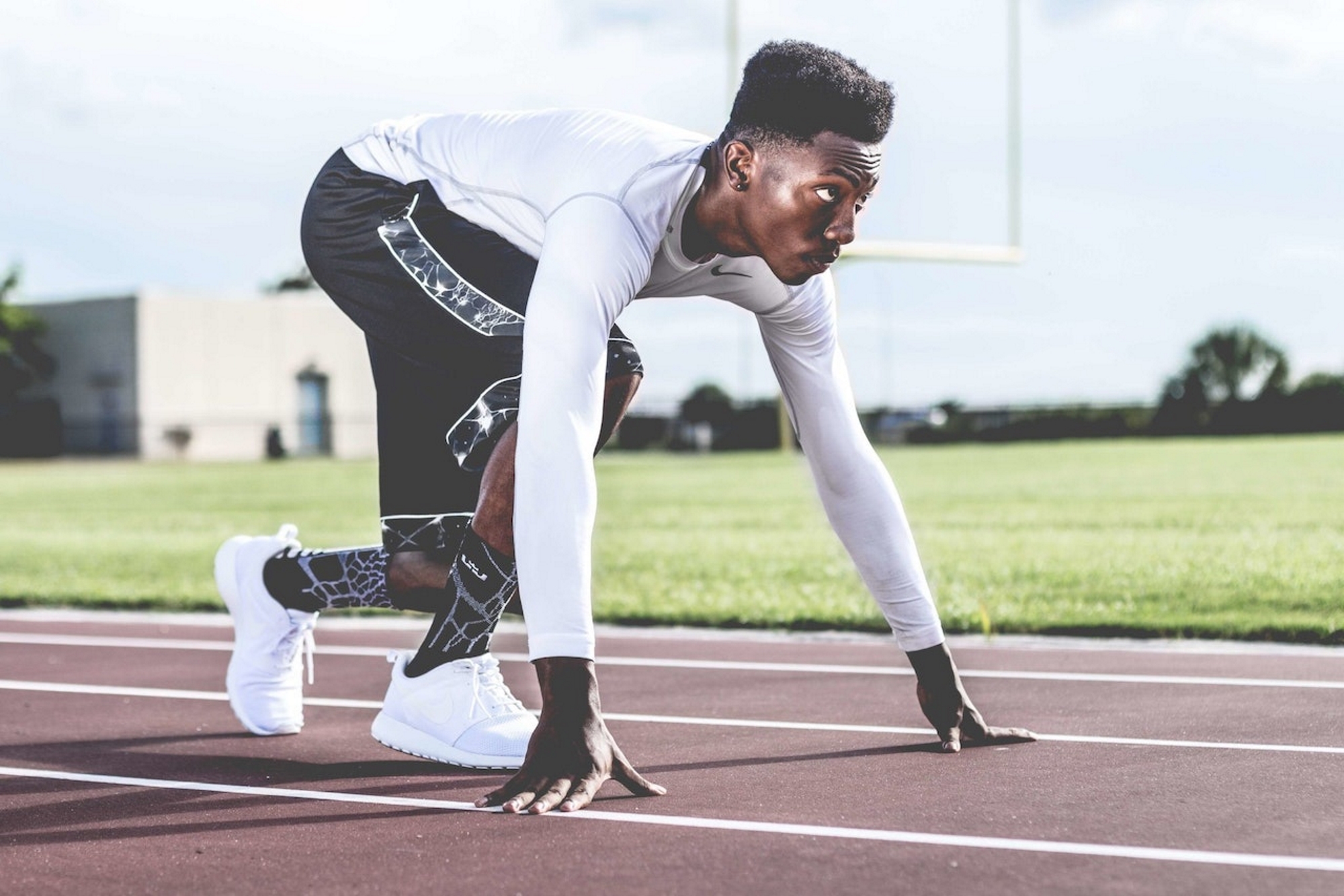 An athlete training for a race.