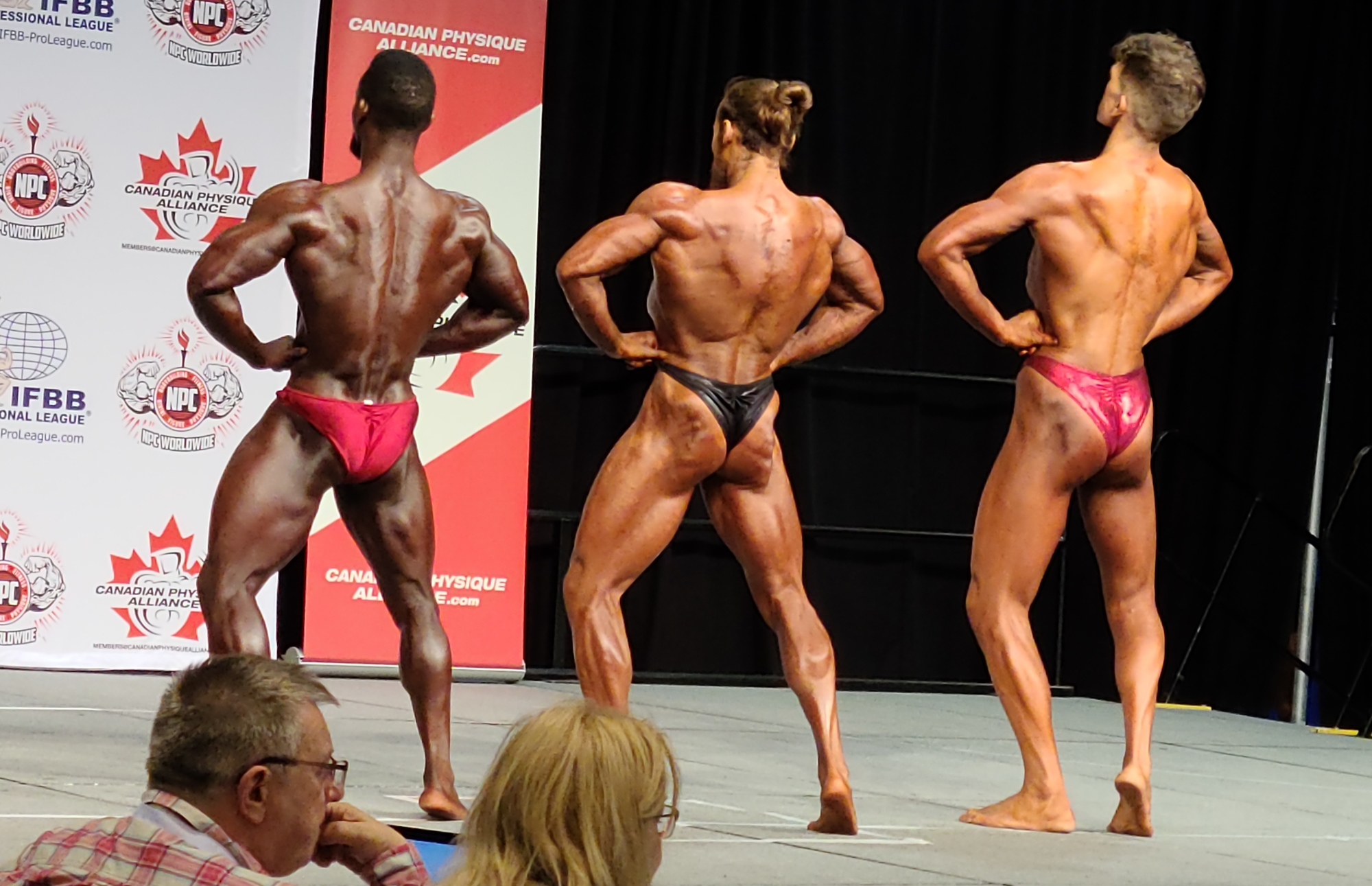 2023 Canfitpro natural championships - bodybuilders posing in bodybuilding competition