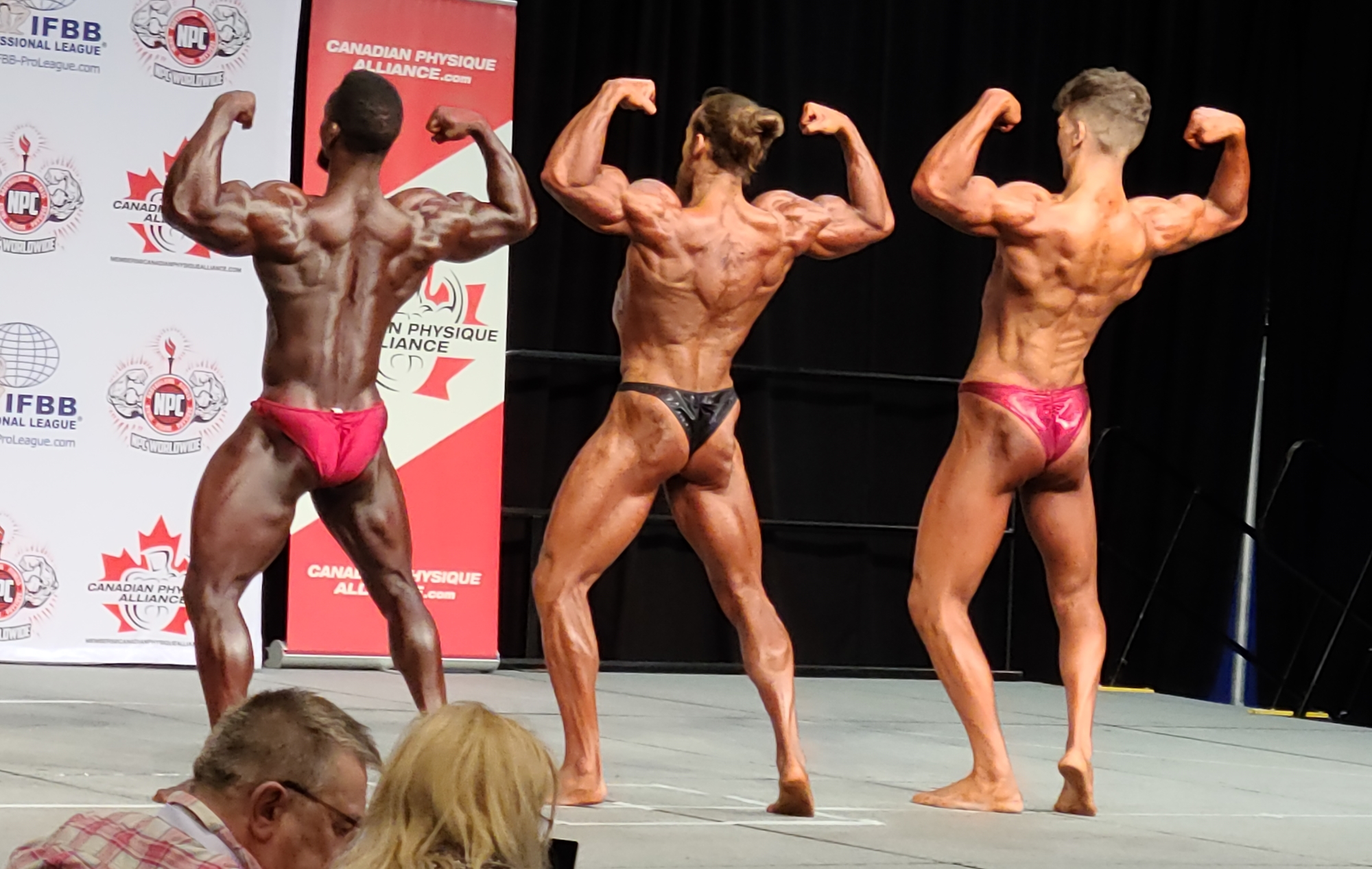 2023 Canfitpro natural championships - bodybuilders posing in bodybuilding competition