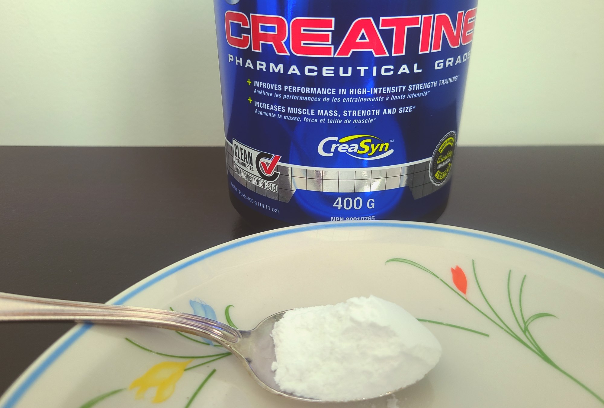 A creatine powder supplement