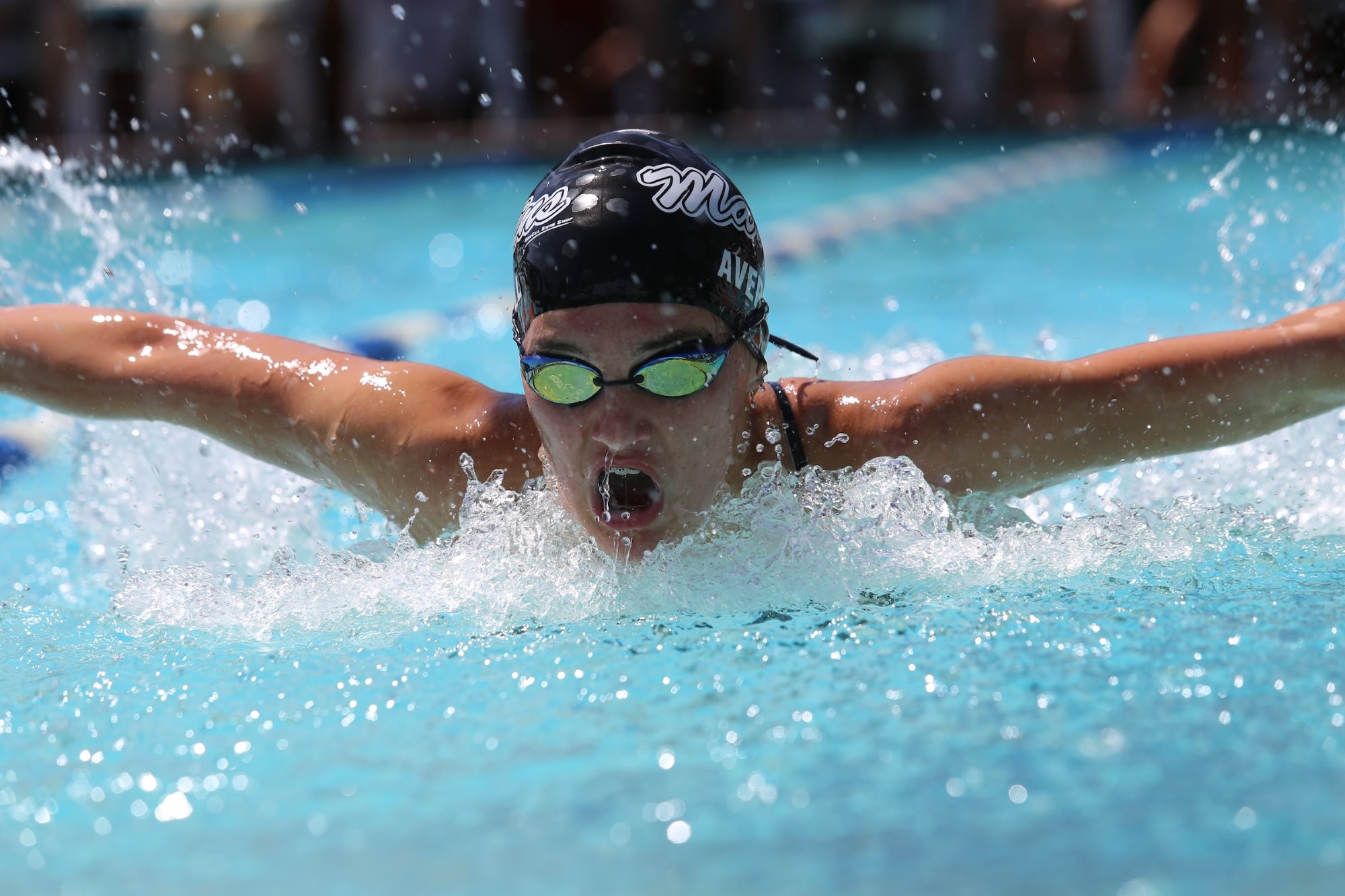 First competitive swim meet