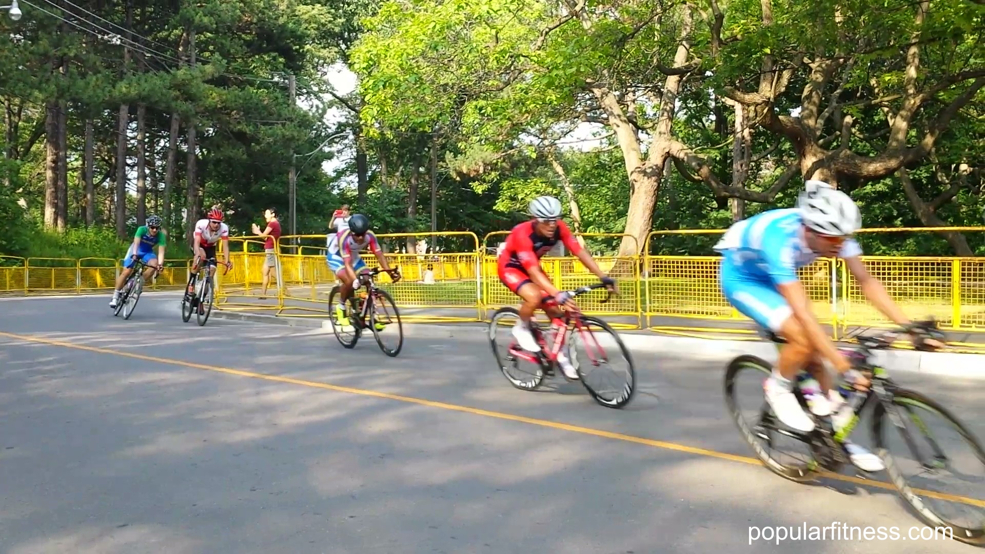 Men's bike race, men cycling in Pan Am Games Toronto - photo by popular fitness