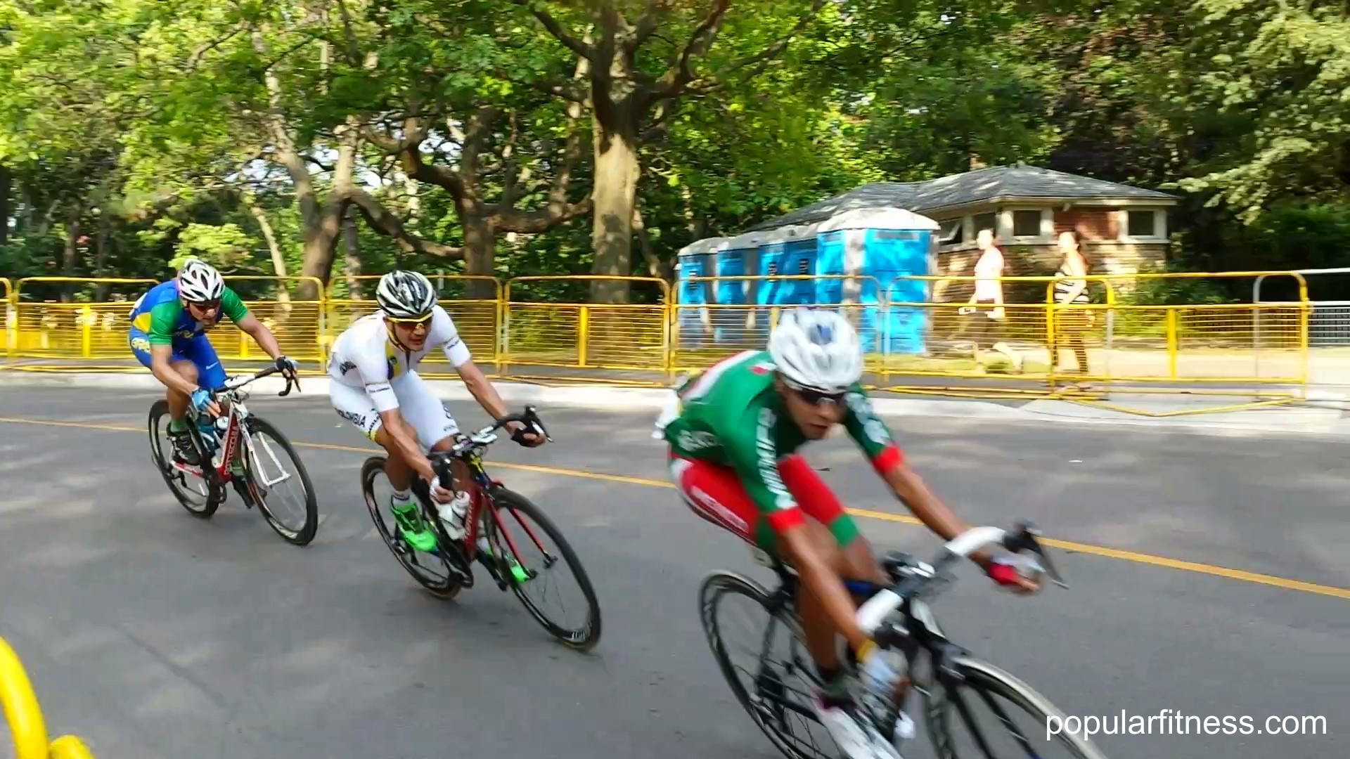 Men's bike race, men cycling in Pan Am Games Toronto - photo by popular fitness