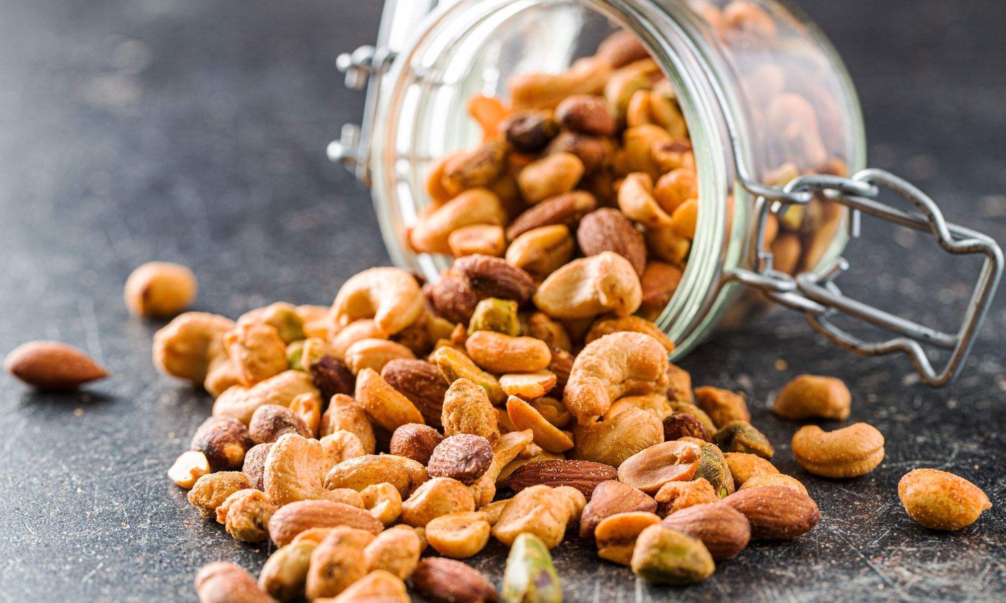 Peanuts, almonds and other nuts are a great source of protein