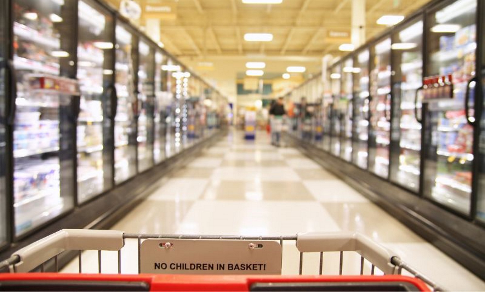 Processed foods at the grocery store.