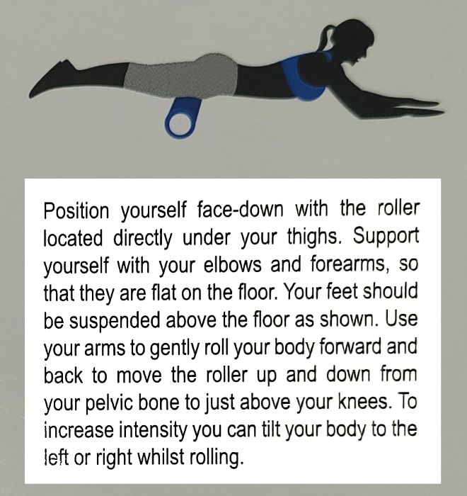 Quadriceps foam roller exercise