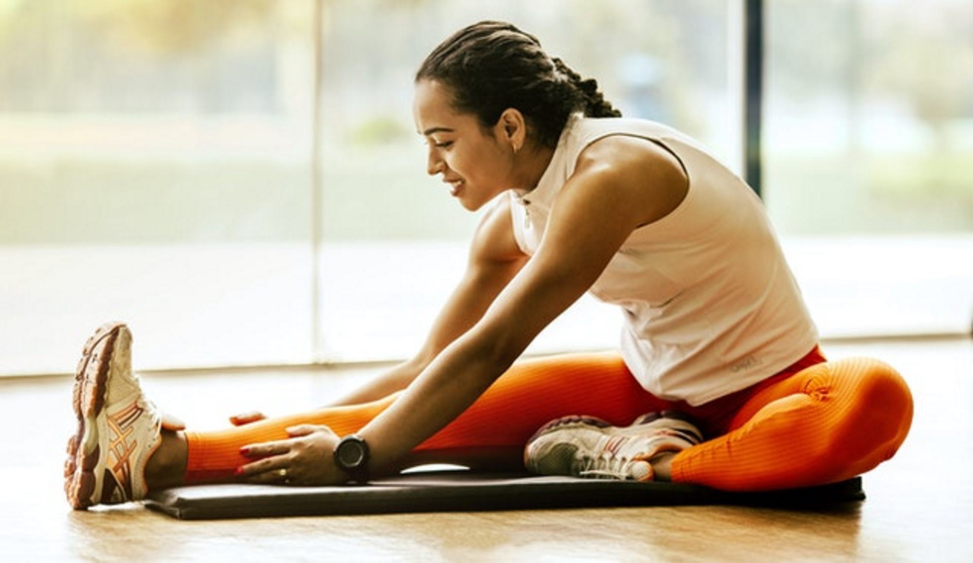 Woman exercising at the gym